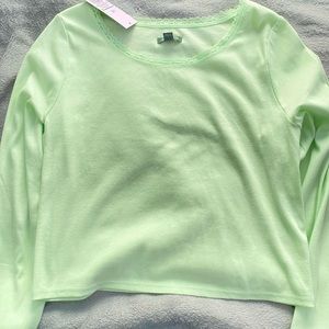 Lime Green Lacy Long sleeve